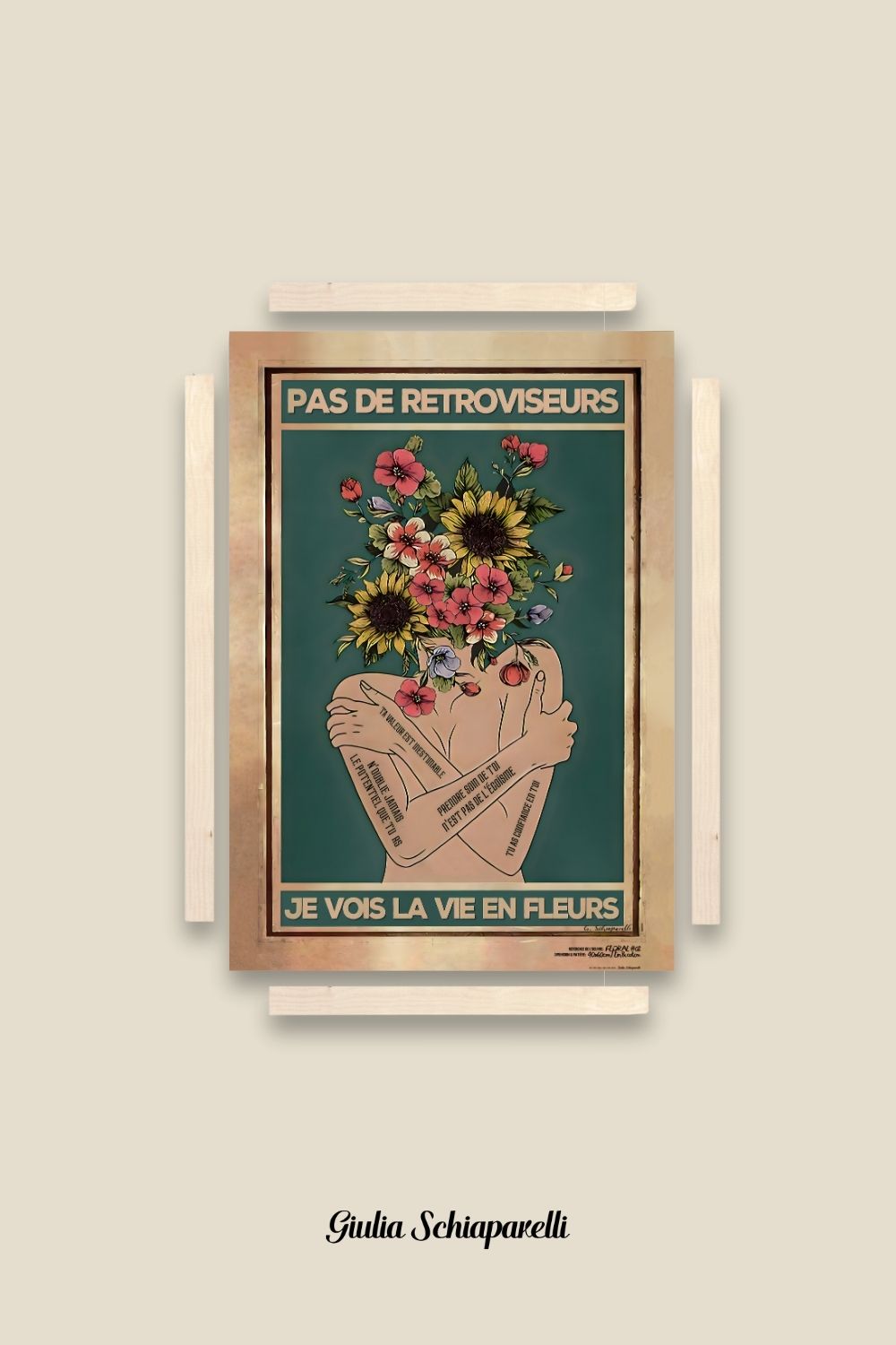 Pas de rétroviseurs, je vois la vie en fleurs