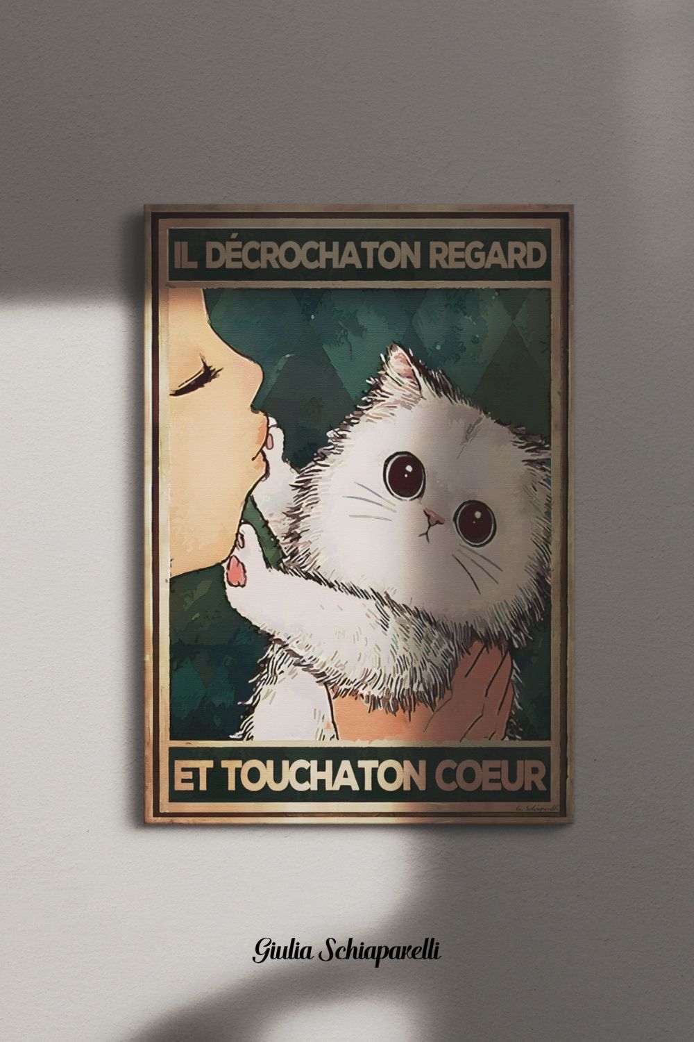 Il décrochaton regard et touchaton coeur