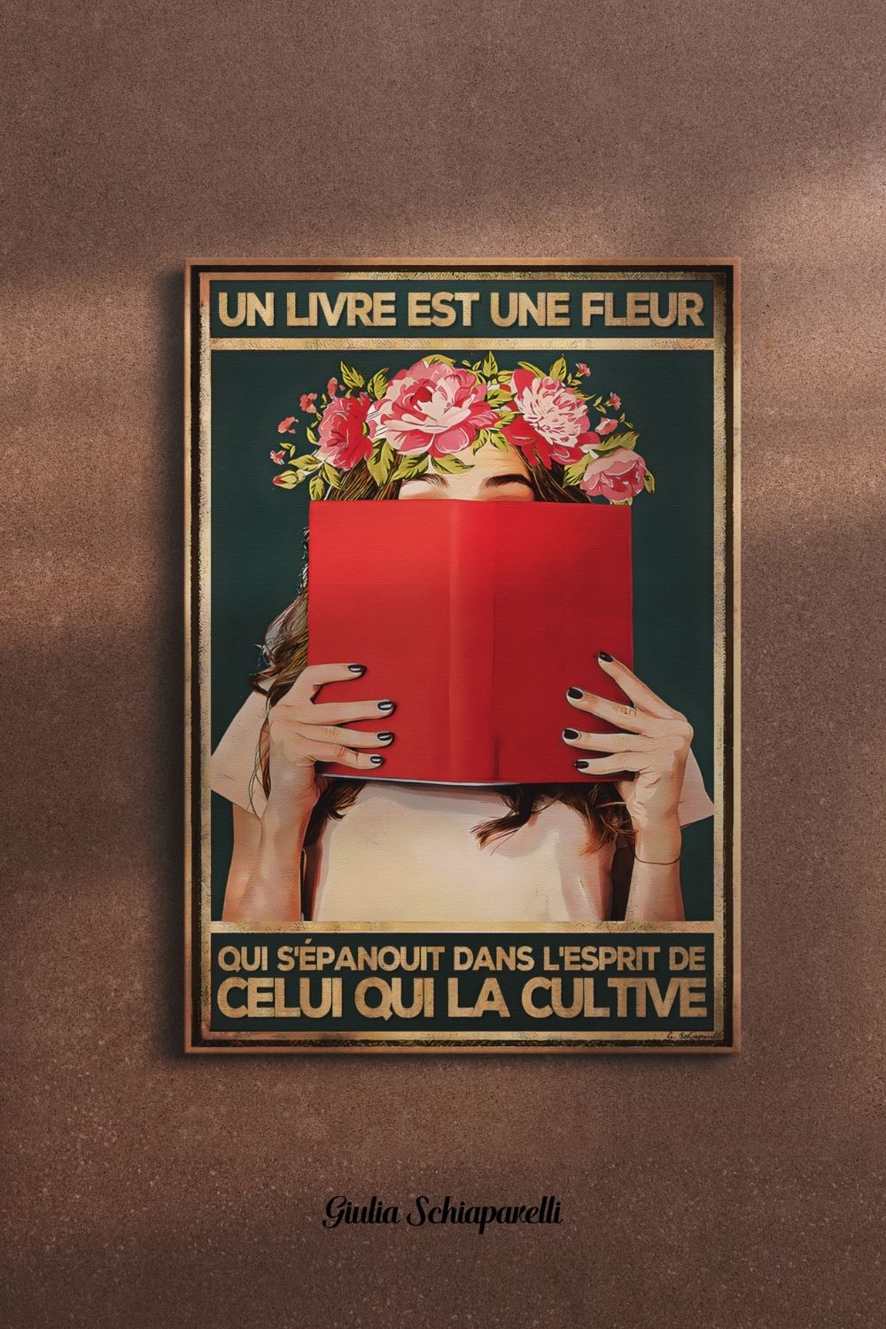 Un livre est une fleur qui s'épanouit dans l'esprit de celui qui la cultive