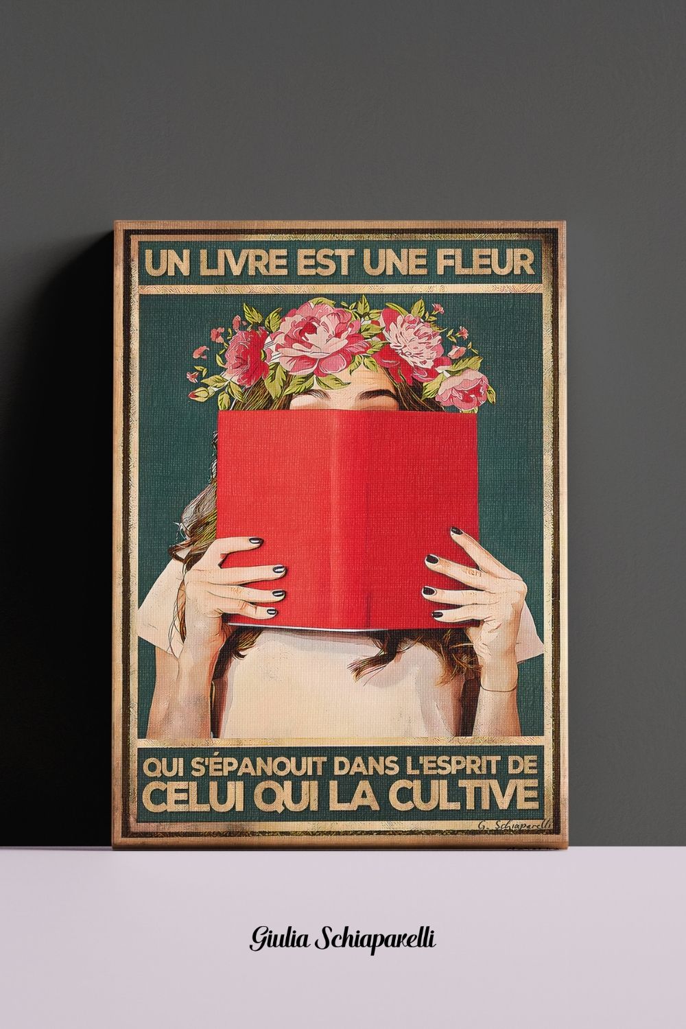 Un livre est une fleur qui s'épanouit dans l'esprit de celui qui la cultive