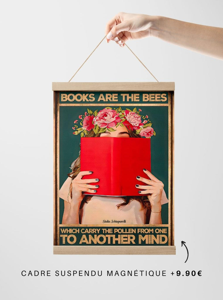 Toile - Books are the bees which carry the pollen from one to another mind