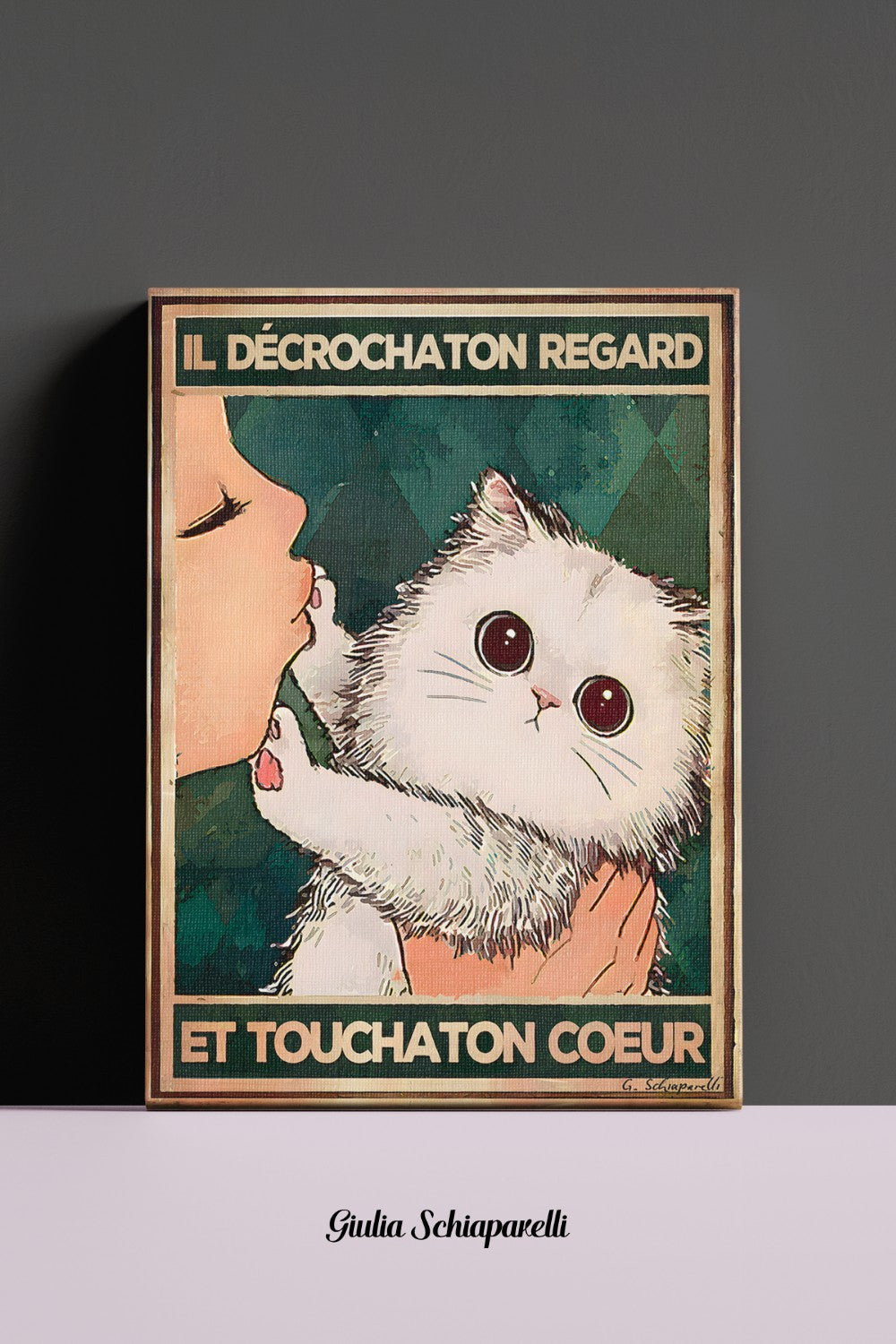 Il décrochaton regard et touchaton coeur